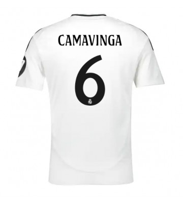 Real Madrid Eduardo Camavinga #6 Primera Equipación 2024-25 Manga Corta